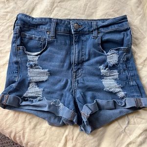 aeropostale high rise midi shorts